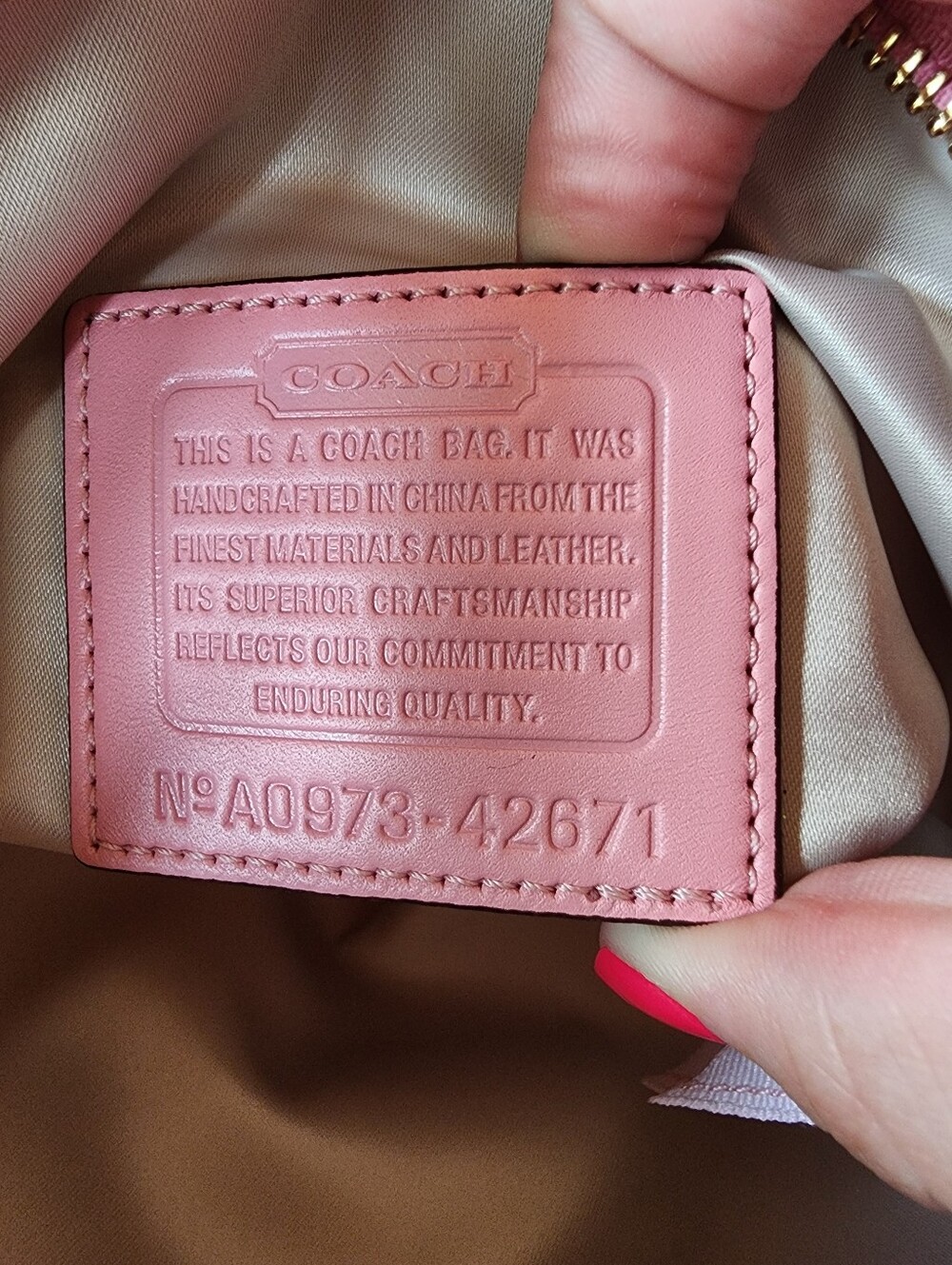 Coach Tattoo Canvas Foldover Clutch, Lurex, EUC, 2009, 42671 - Picture 9 of 9